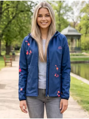 Ženska vrhunska softshell jakna ALTISPORT VOJ/ALW077JACK01 TAMNOPLAVA/NARANČASTA
