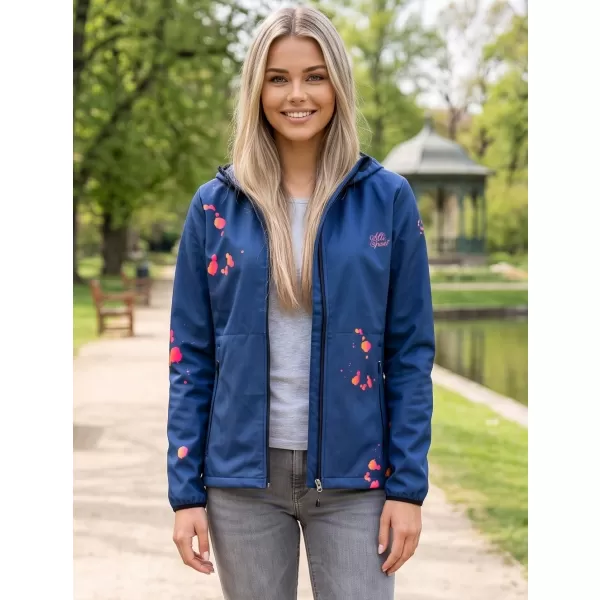  Ženska vrhunska softshell jakna ALTISPORT VOJ/ALW077JACK01 TAMNOPLAVA/NARANČASTA 