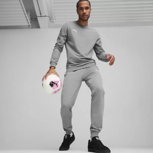  Muške hlače PUMA TEAMGOAL CASUALS PANTS 658598_33 SREDNJE SIVI VRIJESAK/BIJELI 