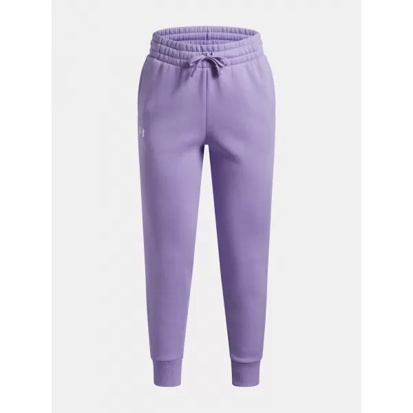  Trenirke za djevojčice UNDER ARMOUR UA RIVAL FLEECE JOGGERS 1379525-538 LJUBIČASTA 