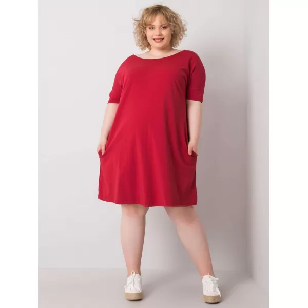  Haljina BASIC FEEL GOOD RV-SK-6639.02X TAMNOCRVENA 