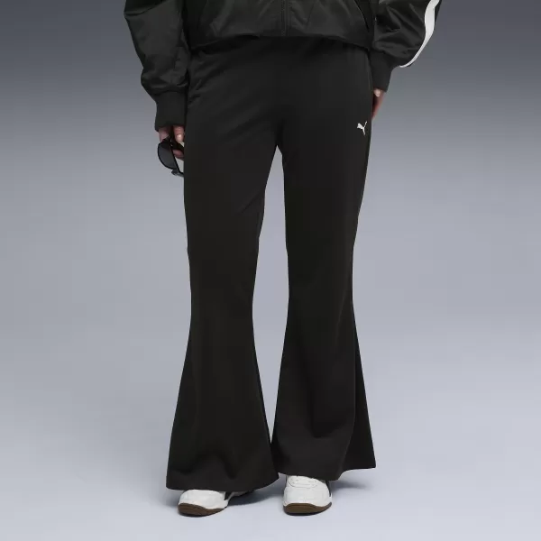  Ženske hlače PUMA WARDROBE ESS FLARED PANTS 632045-01 PUMA CRNA 