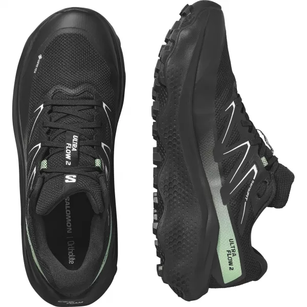  Muške cipele SALOMON ULTRA FLOW 2 GTX L47981400 CRNA/CRNA/PATINA ZELENA 
