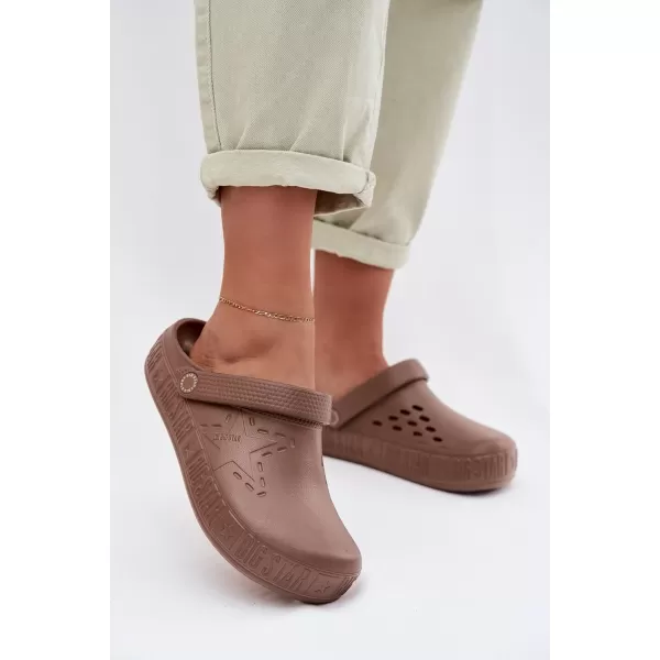  Ženske papuče BIG STAR TT274A085 BROWN/BEIGE Big Star Shoes 