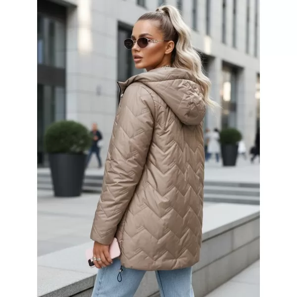  Ženska jakna DSTREET TY5609 KARAMELA 