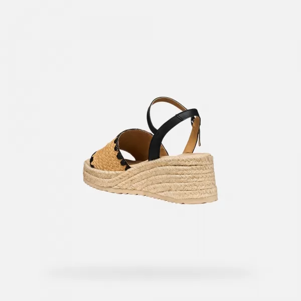  Ženske cipele na wedge GEOX ALEMERIA G012882 CRNA 