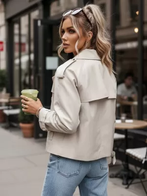 Ženski kaput DSTREET NY0772 BIJELA