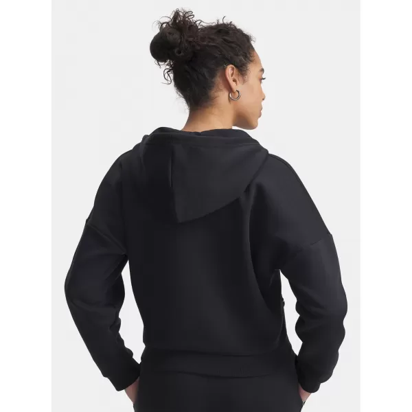  Ženski sweatshirt UNDER ARMOUR RIVAL FLC PIPED HZ HOODIE 6003707-005 CRNA 