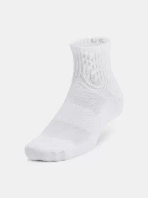 Čarape UNDER ARMOUR UNISEX UA TC QTR (3 PÁRY) 1386372-100 BIJELA