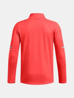 Majica za dječake UNDER ARMOUR TECH UTILITY 1/4 ZIP 1390029-847 NARANČASTA