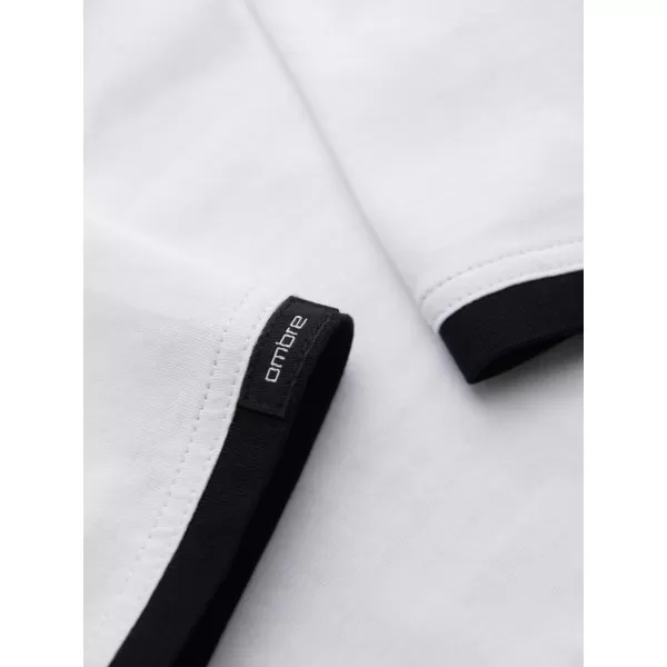  Muška majica kratkih rukava OMBRE OM-TSCT-0256 BIJELA 