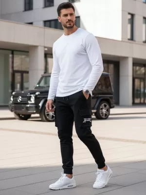 Muške hlače DSTREET UX4161 CRNA