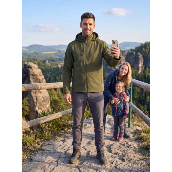  Muška softshell jakna ALTISPORT NoPrint NP/ALM845 VOJNOG 