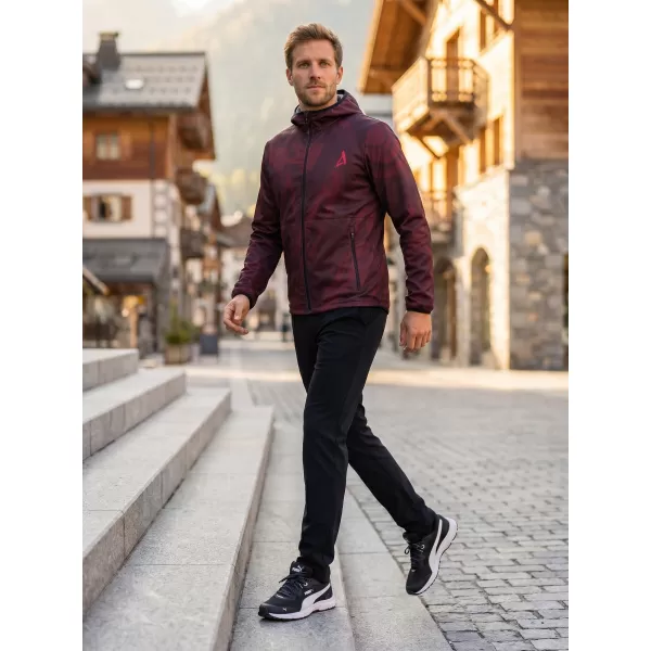  Muška vrhunska softshell jakna ALTISPORT VOJ/ALM072JACK01 VINO/CRVENO 