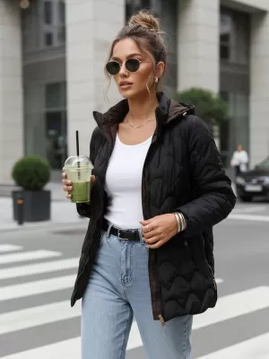 Ženska jakna DSTREET TY5625 CRNA