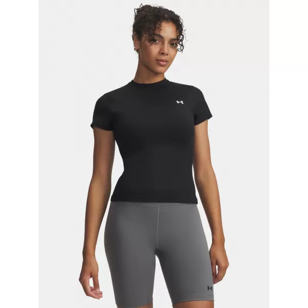  Ženska majica kratkih rukava UNDER ARMOUR MOTION FITTED SS EMEA 6012291-001 CRNA 