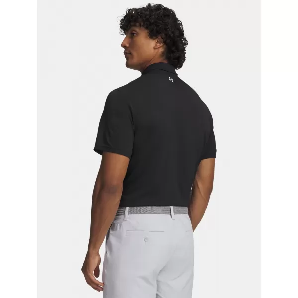  Muška majica kratkih rukava UNDER ARMOUR T2G PIQUE POLO 6012303-001 CRNA 