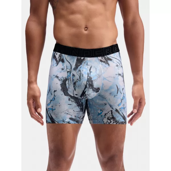  Muške bokserice UNDER ARMOUR UA PERFORMANCE TECH - PRINT 6IN - 1PK 1383875-101 CRNA 