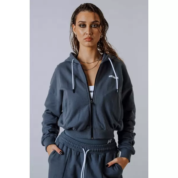  Hoodie na patentni zatvarač POWER 895 SIVA Nebbia 