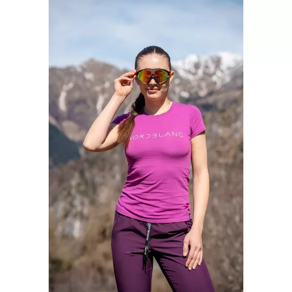  Ženska majica kratkih rukava NORDBLANC GRASS NBSLT8169 RUŽIČASTA 