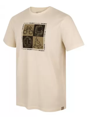Muška majica kratkih rukava HUSKY TEE SQUARE M BEŽ