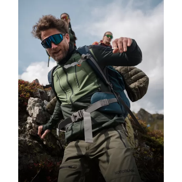  Muški powerfleece duks NORDBLANC GROAN NBWFM8282 TAMNO ZELENA 