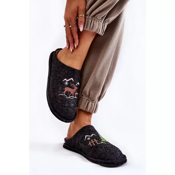  Ženske papuče BIG STAR KK276018 BLACK/BEIGE Big Star Shoes 