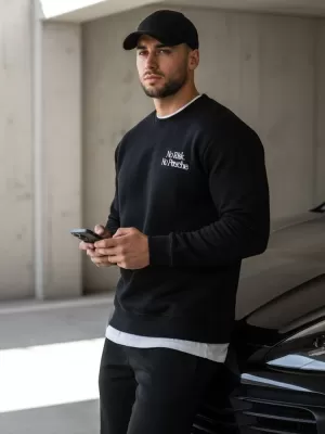 Muški sweatshirt DSTREET BX5947 CRNA