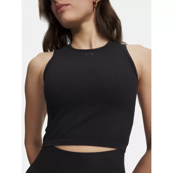  Ženska majica bez rukava UNDER ARMOUR SEAMLESS COTTON HAND TANK 6011132-008 CRNA 