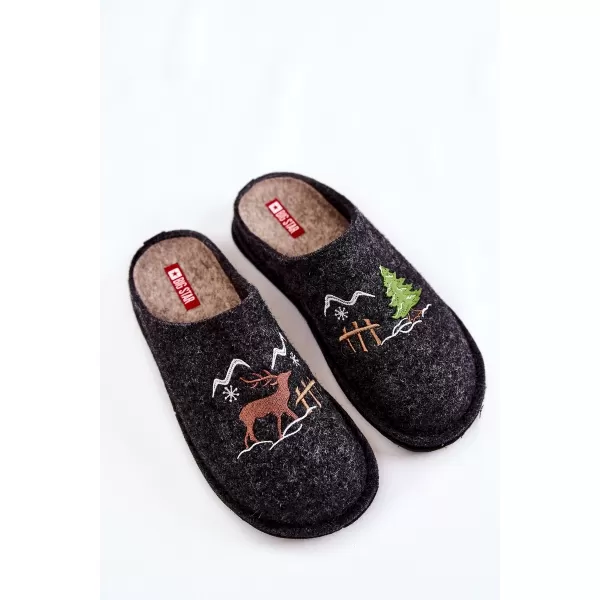  Ženske papuče BIG STAR KK276018 BLACK/BEIGE Big Star Shoes 