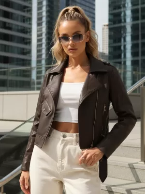 Ženska jakna DSTREET TY5647 SMEĐA
