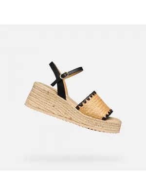 Ženske cipele na wedge GEOX ALEMERIA G012882 CRNA