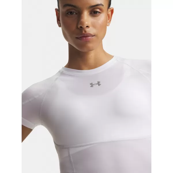  Ženska majica kratkih rukava UNDER ARMOUR HEATGEAR ELITE SS 6015368-100 BIJELA 