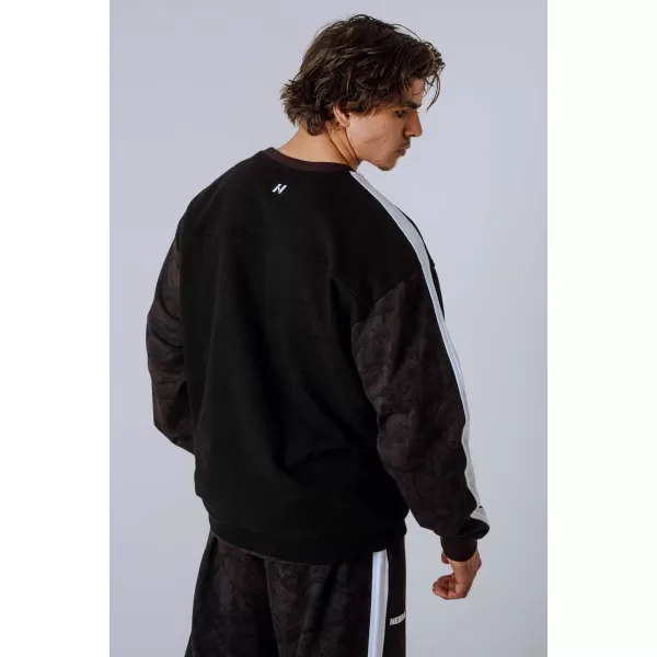  Hoodie s kapuljačom opuštenog kroja POWER 903 DARK BROWN CAMO Nebbia 