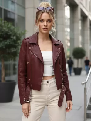 Ženska jakna DSTREET TY5640 CRVENA