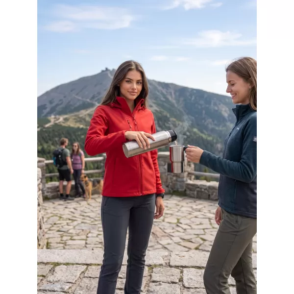  Ženska softshell jakna ALTISPORT NoPrint NP/ALW945 CRVENA 