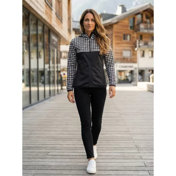  Ženska vrhunska softshell jakna ALTISPORT VOJ/ALW048JACK01 CRNO-BIJELO 