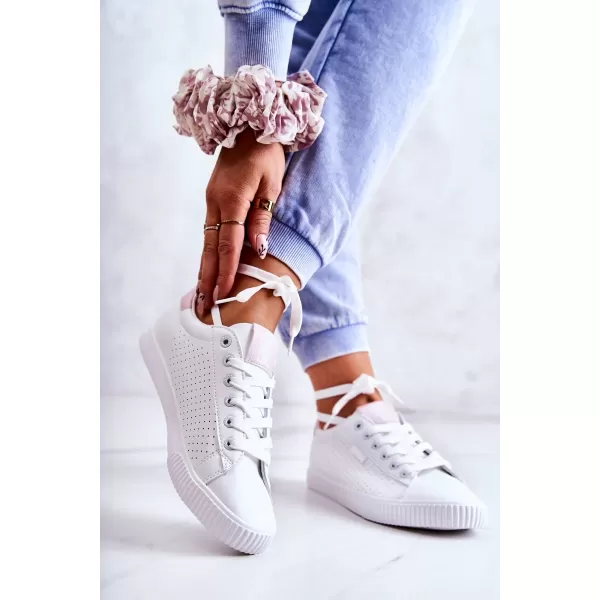  Ženske tenisice BIG STAR HH274073 WHITE/PINK Big Star Shoes 