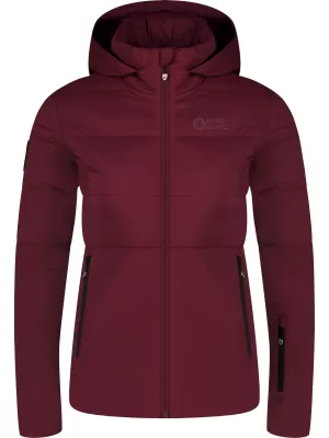 Ženska zimska jakna NORDBLANC KNOLL NBWJL8272 TAMNOCRVENA