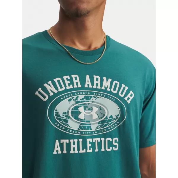  Muška majica kratkih rukava UNDER ARMOUR M 60/40S ARMOR GLOBE SS 6009261-338 ZELENA 