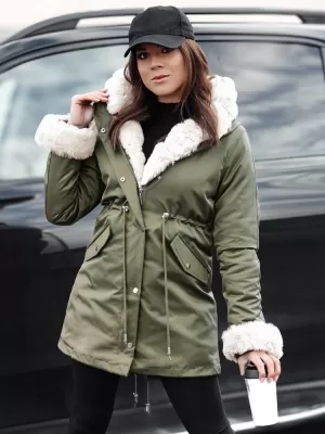 Ženska jakna DSTREET TY4782 ZELENA