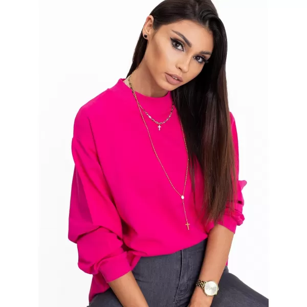  Ženski sweatshirt BASIC FEEL GOOD RV-BL-5185.79P FUKSIJA 