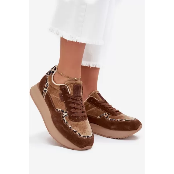  Ženske tenisice BIG STAR OO274A313 SMEĐA/BEŽ Big Star Shoes 