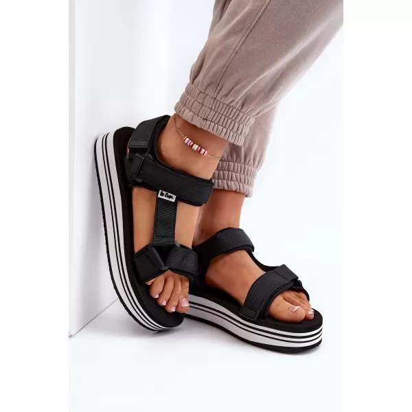  Ženske sandale LEE COOPER LCW-24-05-2753L CRNO/BIJELO 