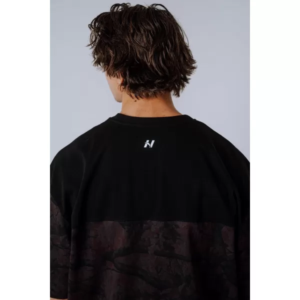  Oversized majica POWER 898 DARK BROWN CAMO Nebbia 