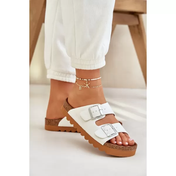 Ženske papuče BIG STAR LL274480 WHITE Big Star Shoes 