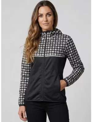 Ženska vrhunska softshell jakna ALTISPORT VOJ/ALW048JACK01 CRNO-BIJELO