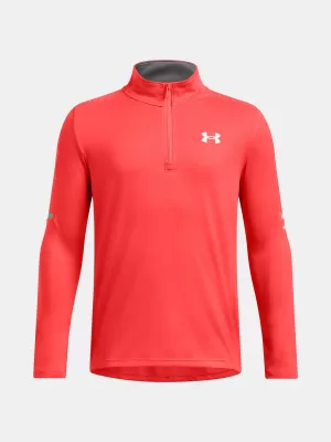 Majica za dječake UNDER ARMOUR TECH UTILITY 1/4 ZIP 1390029-847 NARANČASTA