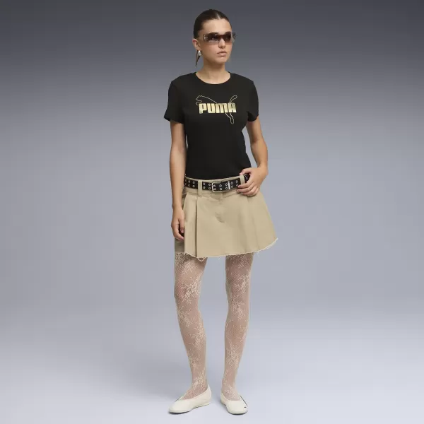  Ženska majica kratkih rukava PUMA ESS LOGO LAB TEE 691824_01 PUMA CRNA 