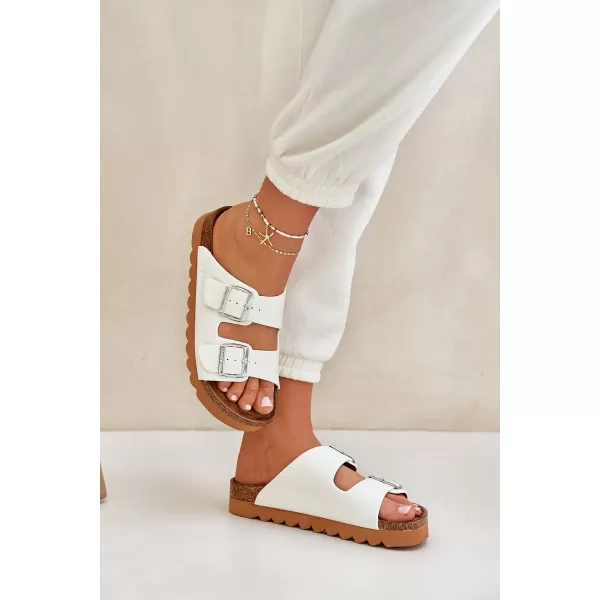  Ženske papuče BIG STAR LL274480 WHITE Big Star Shoes 